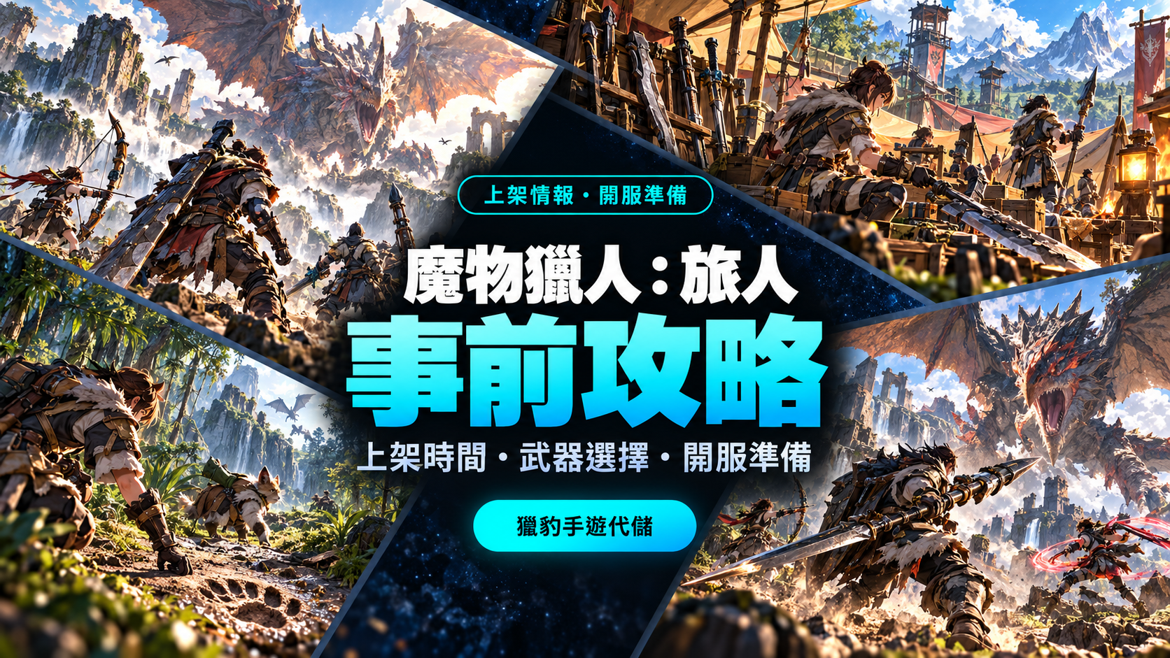 《魔物獵人：旅人》事前攻略：上架時間、武器選擇與開服準備